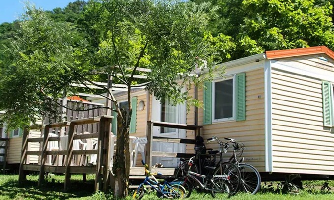 Les Ollieres-sur-Eyrieux Casa | Camping Le Mas De Champel **** - Mobile Home Standard 3 rooms 4 people