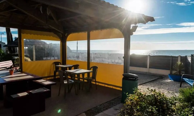 Saint-Michel-Chef-Chef Casa | Camping du Bord de Mer *** - Comfort mobile home 1 bedroom + terrace - Sea View 2 people