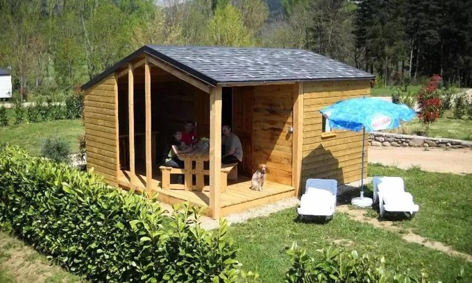 Saint-Jean-du-Bruel Casa | Camping La Dourbie **** - Cabaña 4 Personas Sin Instalaciones Sanitarias
