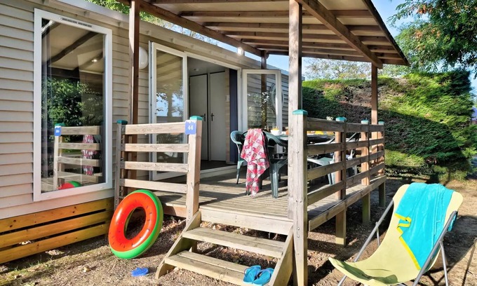 Anneyron Casa | Camping Flower la Châtaigneraie**** - Premium 3-room mobile home for 4/6 people