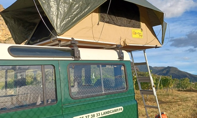 Goulles Cabina | camping in rooftent Landrover Defender