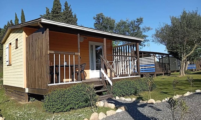 Massillargues-Attuech Chalet De Esquí | Camping l'Olivier *** - Chalet 2 piezas 2 personas