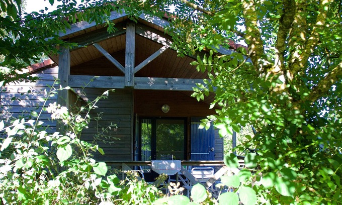 Saint-Aubin-le-Cloud Chalet De Esquí | chalet vert-Chalet-Baño Privado-Premium-Vista al Jardín