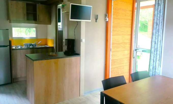 Saint-Gaultier Chalet De Esquí | Camping L'Oasis du Berry **** - Chalet de lujo 3 habitaciones 5 Personas