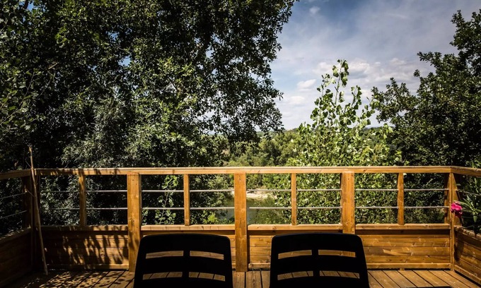 Ruoms Chalet De Esquí | Camping la Chapouliere **** - chalet de madera 3 piezas 4 personas