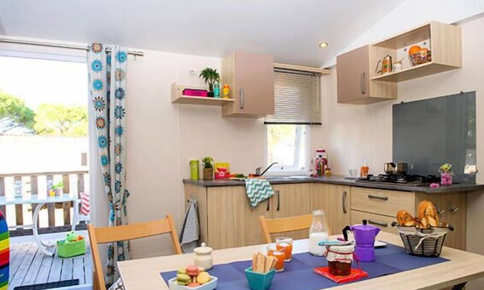 Saint-Yvi Casa | Camping Le Bois de Pleuven **** - Mobi Home Classic 3 habitaciones 6 personas