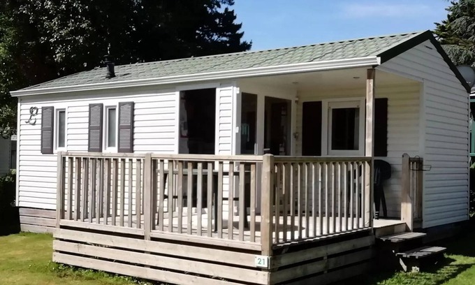 Saint-Nicolas des Eaux Casa | Camping Le Clos du Blavet *** - Casa móvil Pacífico 3 habitaciones 5 Personas