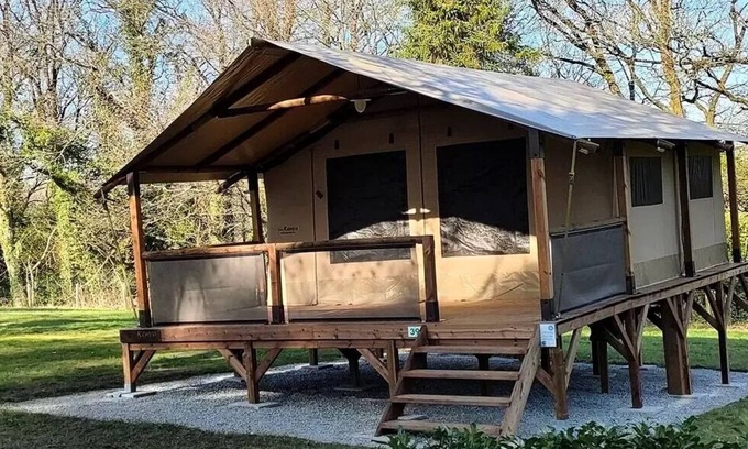 Saint-Nicolas des Eaux Casa | Camping Le Clos du Blavet *** - Lodge Kenya 3 rooms 5 people Without sanitary facilities