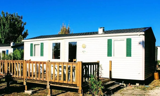Verteillac Casa | Camping Le Pontis ** - Casa móvil 4 habitaciones 6 personas
