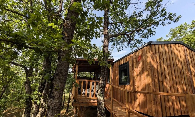 Belloc Casa | Camping le Roc del Rey** - Mobile home cabin for 4 people