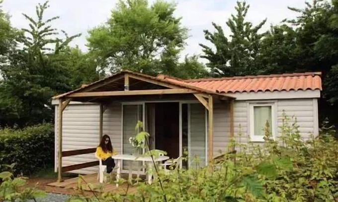 Saint-Valerien Chalet De Esquí | Camping Les Rulières *** - Chalet para 4 personas