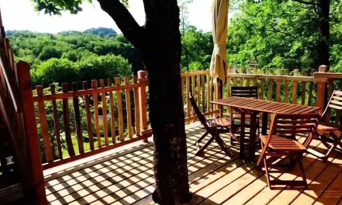 Beaumont-du-Perigord Cabina | Camping Village **** Le Moulin de Surier - Perched Cabin 4 People