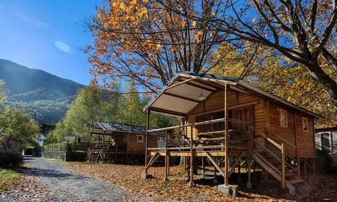 Laruns Casa | Camping maeva Escapades des Gaves **** - Cabin on Stilts 3 Rooms 5 People + TV