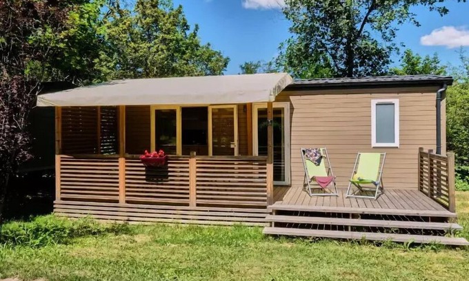 Recoubeau-Jansac Casa | Acampar Couriou **** - Mobile Home Premium 3 habitaciones 4 Personas