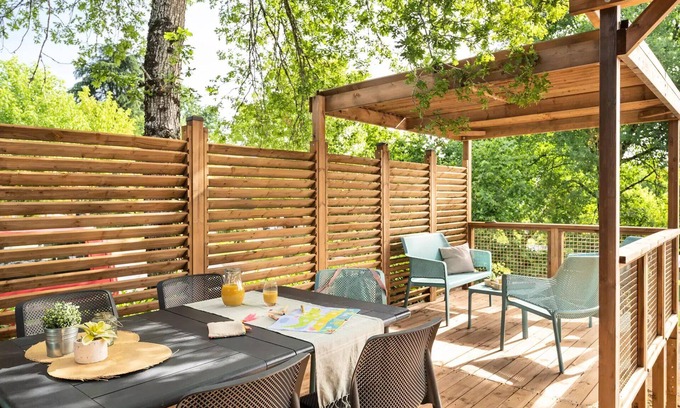 Loches Casa | Camping Romanée La Citadelle* - EXCLUSIVE mobile home - 3 bedrooms - 2 bathrooms - Private SPA 6 people