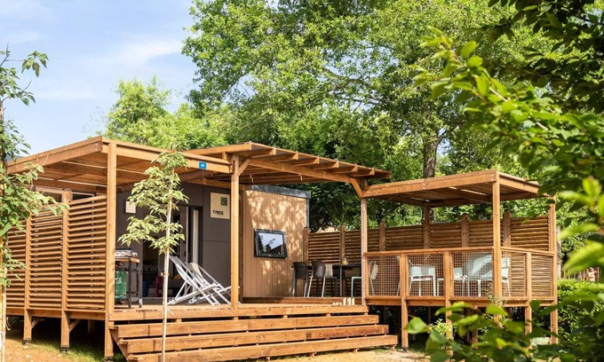 Loches Casa | Camping Romanée La Citadelle* - EXCLUSIVE mobile home - 2 bedrooms - 2 bathrooms for 4 people