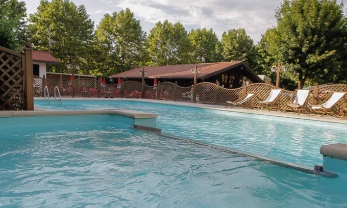 Barza Casa | Camping Smeraldo Dormeletto Mobilehome Luxury with lake view for 4 people