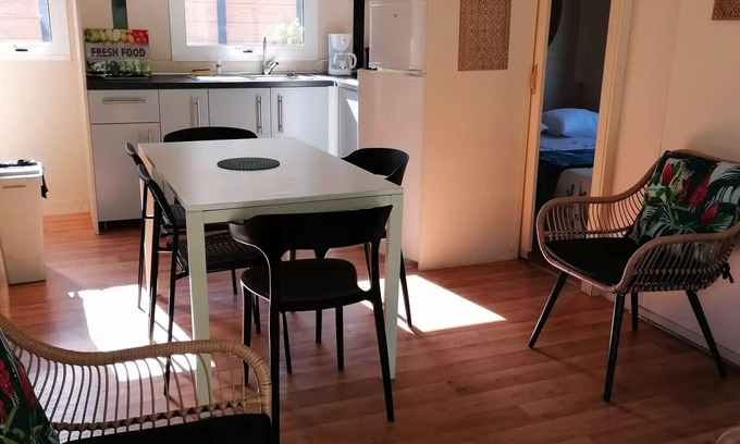 Paluds de Noves Chalet De Esquí | Camping Verbela Village **** - 4-room chalet for 5 people with air conditioning