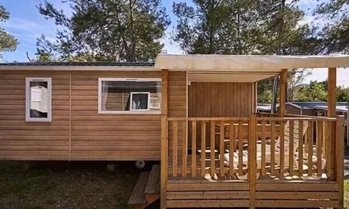 Nans-les-Pins Casa | Campsite Domaine de la Sainte Baume**** - Comfort Mobile Home 3 Rooms 4 People Air Conditioned