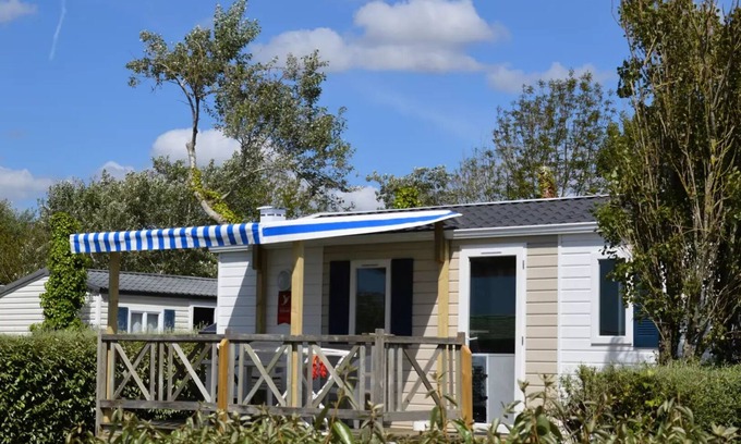 Plomodiern Casa | Campsite Ker Vella - Mobile Home 3 rooms 4/5 people semi-covered terrace