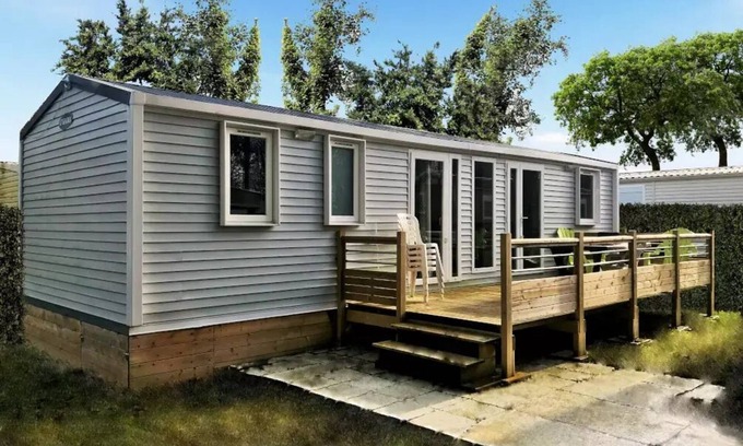 Saint-Leu-dEsserent Casa | Campsite Le Pré des Moines *** - Mobile home JASMIN +++ 3 bedrooms 2 to 6 people - 2 pers. included in the tariff