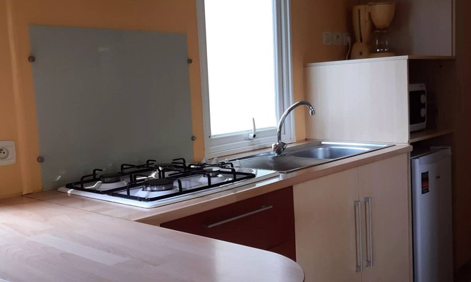 Estavar Casa | Camping Les Jardins d'Estavar *** - Casa móvil 3 habitaciones 4 Personas