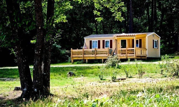 Douville Casa | Camping Orpheo Negro *** - Casa móvil Confort 3 habitaciones 4 Personas