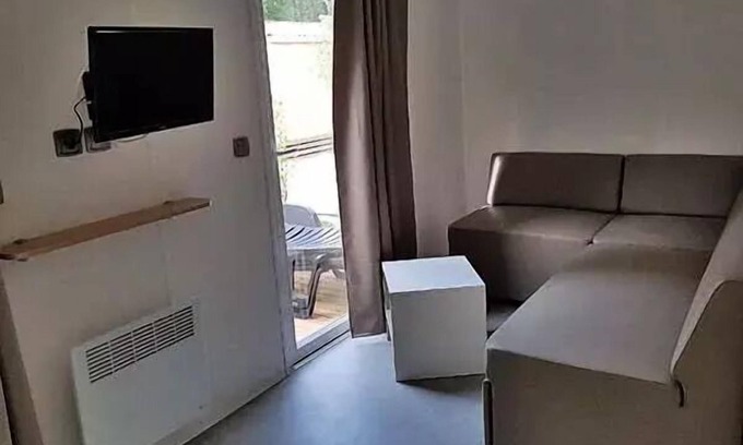 Greoux-les-Bains Casa | Campsite Verdon Parc***** - Mobile home Premium 3 rooms 4 people air-conditioned - TV
