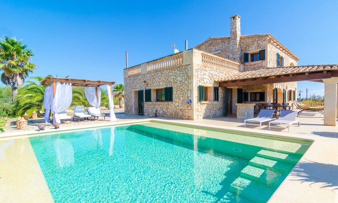 Manacor Villa | CAN TECO - Villa con piscina privada en PORTO CRISTO. WiFi Gratis