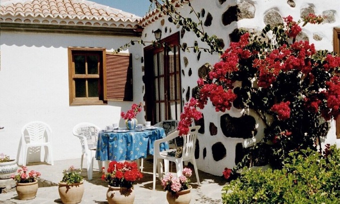 El Paso Casa | Casa Blanca: casa de estilo canario con jardín - ideal para excursionistas
