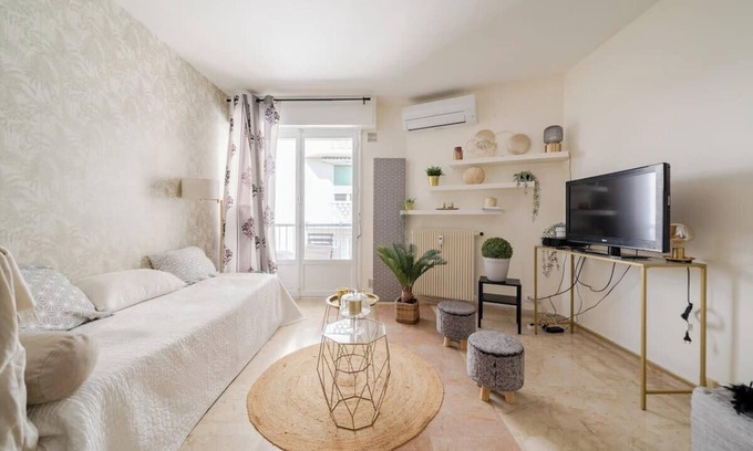 Cannes Apartamento | Cannes Croisette Studio Cosy 3P.CLIM WIFI PKG