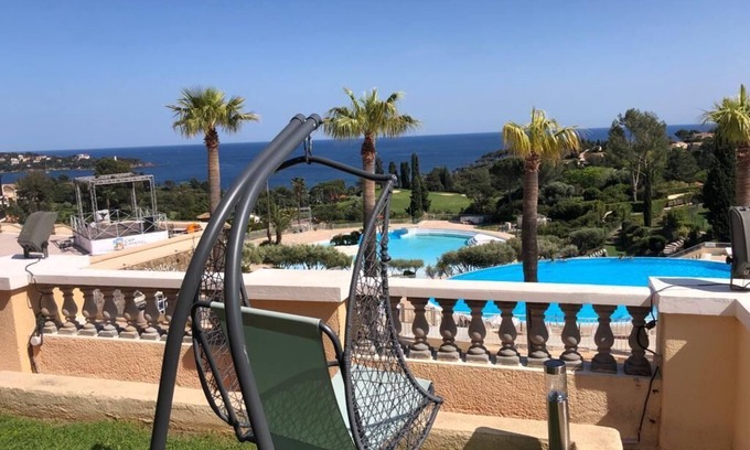 Agay Complejo | Cap Estérel Esterel Agay 5 pers large garden - exceptional sea and pool view