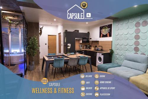 Valenciennes Apartamento | Capsule Wellness - sauna - balneo - machine de sport privatif - PS5 - 2 chambres