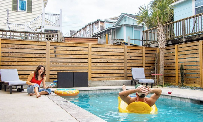 North Carolina Coast Casa | Carolinas Perfection 2 - Resort Style Luxury Stay - Private Pool Rooftop Hot Tub