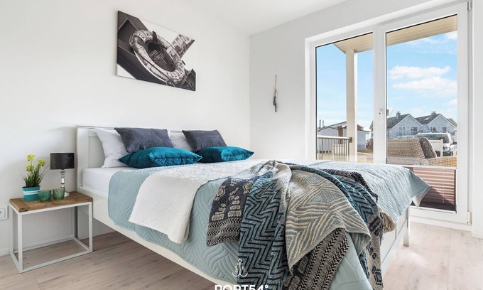 Olpenitz Apartamento | Carpe Diem - directly on the water, terrace, bathtub, infrared sauna, washing machine