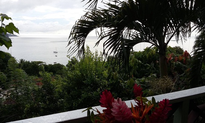 Castara Apartamento | Carpe Diem Villa-Studio-Sunset 2-Capacidad 2/3-Amazing vista al mar incluso desde la cama