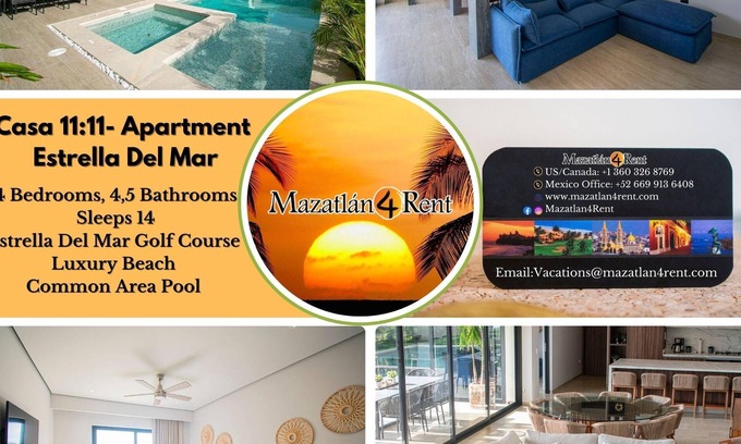 Mazatlan Casa | Casa 11:11- 4 bedroom in Estrella Del Mar