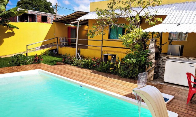 Castelo da Torre Casa | Casa aconchegante com piscina em Camaçari/BA