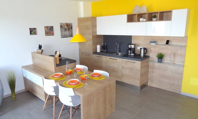 San Zeno di Montagna Apartamento | Casa Annika - Apartamento sobre Garda con impresionantes vistas del lago de Garda