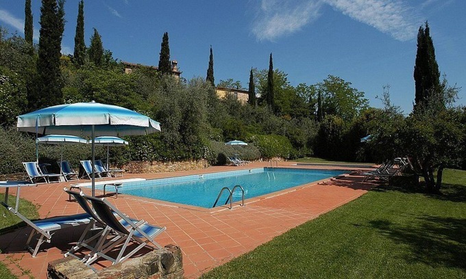 Montaione Villa | Casa Bonaventura F: Una acogedora villa de dos pisos en el estilo característico de la campiña toscana.