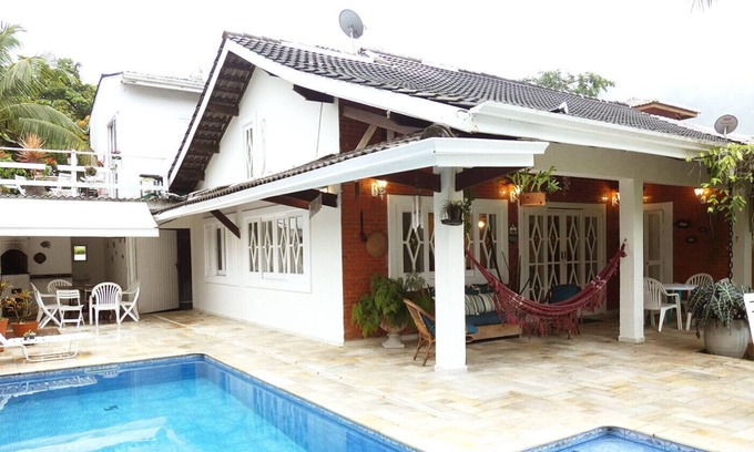 Guaeca Casa | Casa c Wi-Fi, piscina e churrasqueira - Guaecá/SP