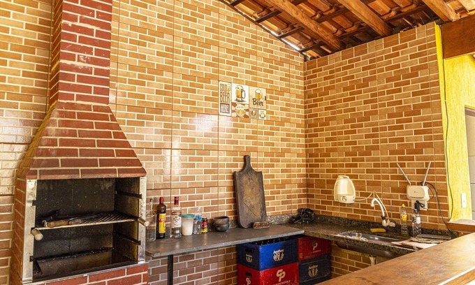 Itanhaem Casa | Casa c Wi-Fi, piscina e churrasqueira em Itanhaém