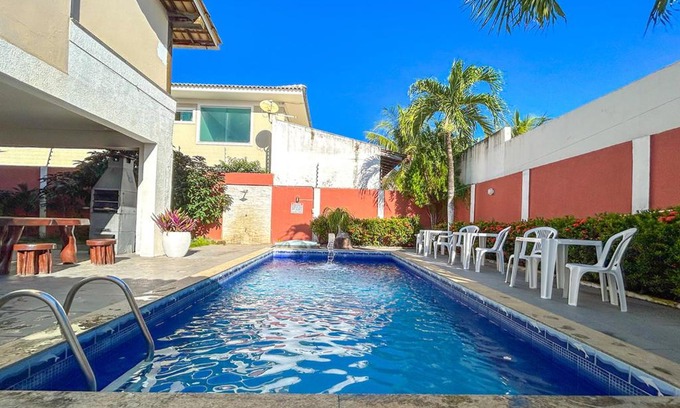 Vilas do Atlantico Casa | Casa com piscina e churrasq em Lauro de Freitas BA