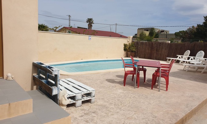 Camarles Chalet De Esquí | Caseta de l'Avi chalet con piscina