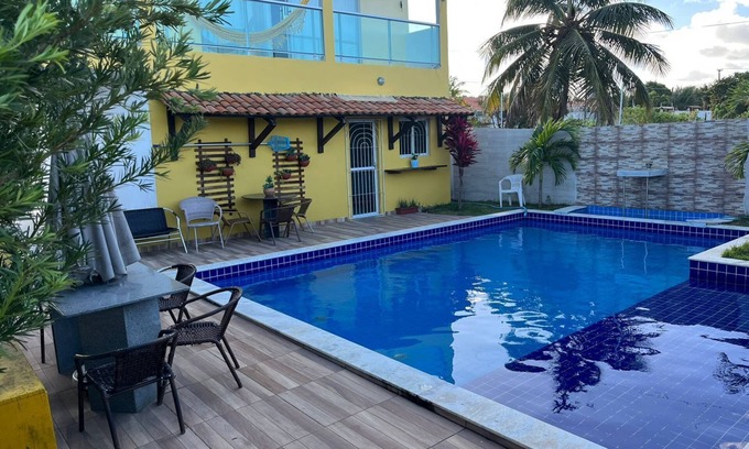 Conde Casa | Casa em Jacumã com Piscina e Vista MAR