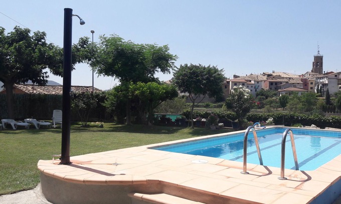 Graus Cabaña | Dúplex rural Casa Féliz con piscina privada y barbacoa