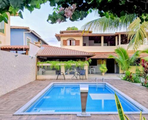 Rio das Ostras Casa | Casa Linear Térrea com Piscina no Atlântico