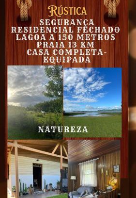 Sulbrasileiro Casa | Casa Rústica na Lagoa-15 min do praia comWi-Fi quartos 2 possui cama de casal e 3 solteiro ideal para 5 pessoas
