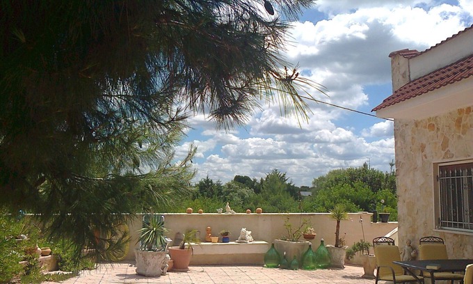 Avetrana Casa | Casa de vacaciones Casa Roma en Puglia terraza con vistas al mar