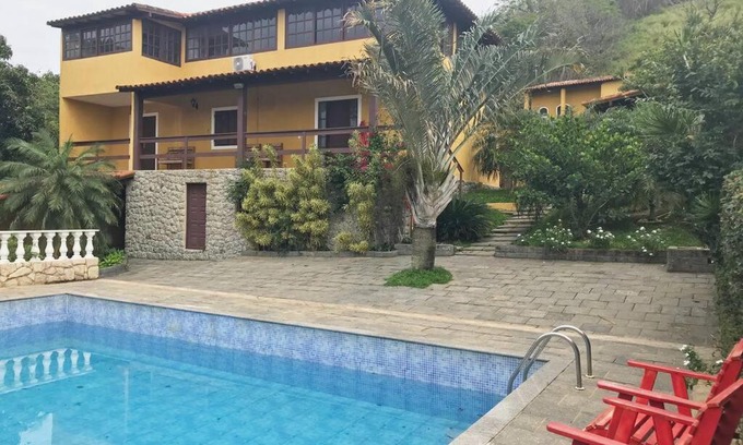 Iguaba Grande Casa | CASA SURYA, Piscina Fantástica, Churrasqueira, Completa, 18 HÓSPEDES na REGIÃO DOS LAGOS - Casa de Campo